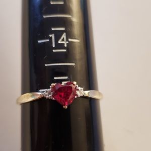 Ruby Ring 10k Gold and Pendant